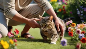 Ahuyentar gato del jardin